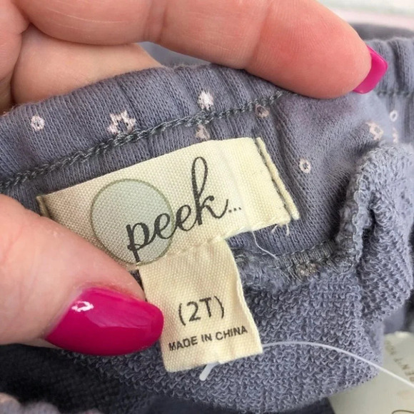 NWT Peek skirt Julie gray with stars French terrycloth material size 2T - Picture 3 of 8